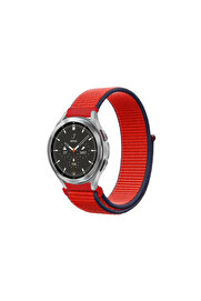Evi̇mdeyokyok Watch 22Mm Hasırlı Cırtcırtlı Kordon - Kırmızı