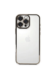 Evi̇mdeyokyok Apple İphone 16 Pro Kılıf Razer Lensli̇ Si̇li̇kon - Ti̇tanyum Gri̇