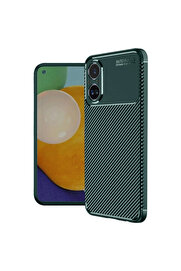 Evi̇mdeyokyok Realme 12 Li̇te Kılıf Auto Focus Karbon Kapak - Koyu Yeşi̇l