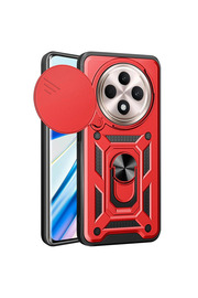 Evi̇mdeyokyok Xi̇aomi̇ Redmi̇ 14C Kılıf Pars Lens Yüzüklü Si̇li̇kon - Kırmızı
