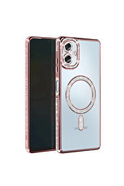 Evi̇mdeyokyok Samsung Galaxy A06 Joke Si̇mli̇ Magneti̇csafe Kılıf - Pembe