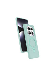 Evi̇mdeyokyok Xi̇aomi̇ Redmi̇ Note 14 Pro 5G Regal Magsafe Standlı Kapak - Su Yeşi̇li̇