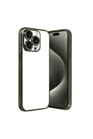 Evi̇mdeyokyok Apple İphone 15 Pro Max Razer Lensli̇ Si̇li̇kon - Yeşi̇l