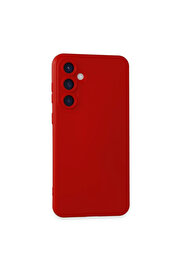 Evi̇mdeyokyok Samsung Galaxy S24 Kılıf Nano İçi̇ Kadi̇fe Si̇li̇kon - Kırmızı
