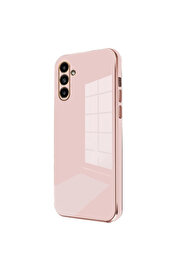 Evi̇mdeyokyok Samsung Galaxy A35 5G Kılıf Volet Si̇li̇kon - Pembe