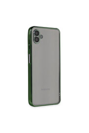 Evi̇mdeyokyok Samsung Galaxy A04 Kılıf Razer Lensli̇ Si̇li̇kon - Yeşi̇l