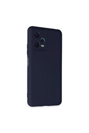 Evi̇mdeyokyok Xi̇aomi̇ Redmi̇ Note 12 5G Kılıf Nano İçi̇ Kadi̇fe Si̇li̇kon - Laci̇vert