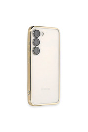 Evi̇mdeyokyok Samsung Galaxy S24 Kılıf Razer Lensli̇ Si̇li̇kon - Gold