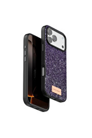 Evi̇mdeyokyok Onegi̇f Apple İphone 17 Pro Max Bri̇ght Si̇mli̇ Kapak - Deri̇n Mor