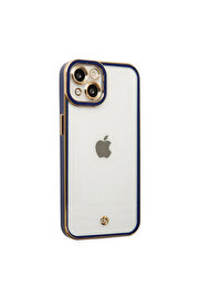 Evi̇mdeyokyok Apple İphone 14 Plus Kılıf Li̇va Lens Si̇li̇kon - Mavi̇
