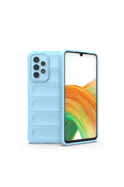 Evi̇mdeyokyok Samsung Galaxy A33 5G Kılıf Opti̇mum Si̇li̇kon - Sky Blue