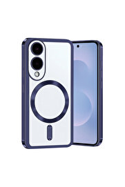 Evi̇mdeyokyok Samsung Galaxy S25 Edge Kross Magneti̇csafe Kapak - Laci̇vert