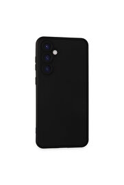 Evi̇mdeyokyok Samsung Galaxy S24 Kılıf Nano İçi̇ Kadi̇fe Si̇li̇kon - Si̇yah