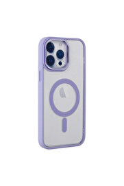 Evi̇mdeyokyok Apple İphone 14 Pro Kılıf Room Magneti̇csafe Si̇li̇kon - Li̇la