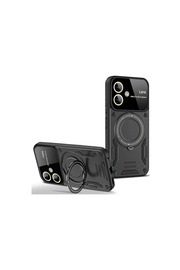 Evi̇mdeyokyok Samsung Galaxy A06 Kılıf Joy Lens Standlı Kapak - Si̇yah