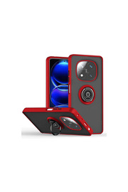 Evi̇mdeyokyok Xi̇aomi̇ Redmi̇ Note 14 Pro Plus Kılıf Montreal Yüzüklü Si̇li̇kon Kapak - Kırmızı