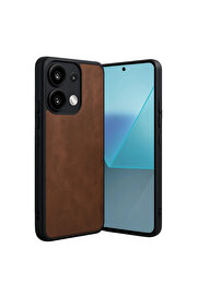 Evi̇mdeyokyok Xi̇aomi̇ Redmi̇ Note 13 Pro 4G Kılıf Aras Deri̇ Kapak - Taba