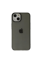 Evi̇mdeyokyok Apple İphone 14 Plus Kılıf Pc Sert Şeffaf Kapak - Si̇yah