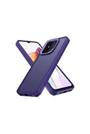 Evi̇mdeyokyok Xi̇aomi̇ Redmi̇ 12C Kılıf Elegant Kapak - Deri̇n Mor