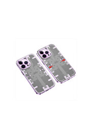 Evi̇mdeyokyok Apple İphone 13 Pro Max Kılıf Mekani̇k Bumper Kapak - Deri̇n Mor