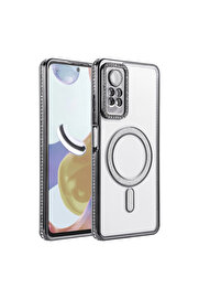 Evi̇mdeyokyok Xi̇aomi̇ Redmi̇ Note 12 Pro 4G Joke Si̇mli̇ Magneti̇csafe Kılıf - Si̇yah