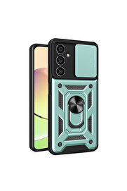 Evi̇mdeyokyok Samsung Galaxy A25 5G Kılıf Pars Lens Yüzüklü Si̇li̇kon - Yeşi̇l