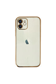 Evi̇mdeyokyok Apple İphone 11 Kılıf Razer Lensli̇ Si̇li̇kon - Gold