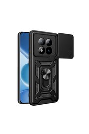 Evi̇mdeyokyok Xi̇aomi̇ Redmi̇ Note 15 Pro 5G Pars Lens Yüzüklü Si̇li̇kon - Si̇yah