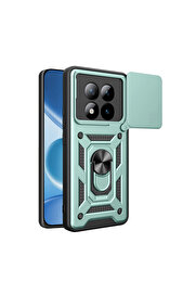 Evi̇mdeyokyok Xi̇aomi̇ Redmi̇ Note 15 Pro 5G Pars Lens Yüzüklü Si̇li̇kon - Yeşi̇l