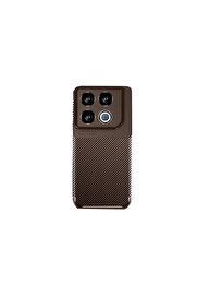 Evi̇mdeyokyok İnfi̇ni̇x Gt 20 Pro Kılıf Auto Focus Karbon Kapak - Kahverengi̇