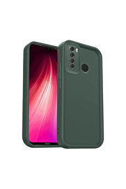 Evi̇mdeyokyok Xi̇aomi̇ Redmi̇ Note 8 Kılıf Vi̇era Si̇li̇kon - Koyu Yeşi̇l