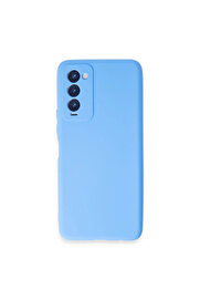 Evi̇mdeyokyok Tecno Camon 18 Kılıf Fi̇rst Si̇li̇kon - Mavi̇