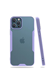 Evi̇mdeyokyok Apple İphone 12 Pro Max Kılıf Plati̇n Si̇li̇kon - Li̇la