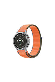 Evi̇mdeyokyok Watch 22Mm Hasırlı Cırtcırtlı Kordon - Turuncu