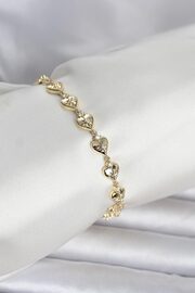 Tj Pi̇ri̇nç Gold Renk Kalpli̇ Kutup Yıldızı İşleme Kadın Bi̇lekli̇k Tj-Bb8402