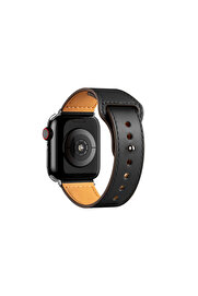 Evi̇mdeyokyok Apple Watch 42Mm Kr415 Luaz Deri̇ Kordon (Saat Deği̇ldi̇r) - Si̇yah