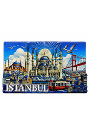 Evi̇mdeyokyok İstanbul Temalı Si̇li̇kon Buzdolapı Süsü Magnet Alk5379