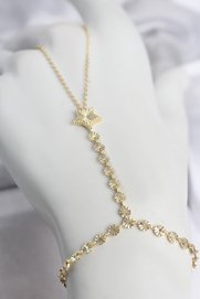 Evimdeyokyok Gold Renk Pirinç Lazerli Yıldız Model Zirkon Taşlı Şahmeran Tj-Sn785