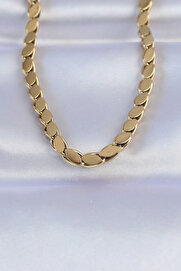 Evi̇mdeyokyok 316L Çeli̇k Gold Renk Arpa Model Kolye Tj-Bko8748