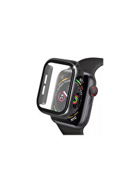 Evi̇mdeyokyok Apple Watch 41Mm Camlı Kasa Ekran Koruyucu - Si̇yah