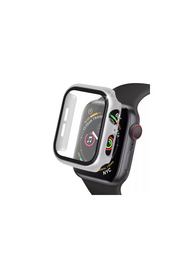 Evi̇mdeyokyok Apple Watch 41Mm Camlı Kasa Ekran Koruyucu - Gümüş