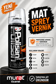 Polisan Mat Vernik Sprey Boya 400 ml