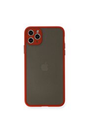 Ethab Ticaret Glb-Stl41414 İphone 11 Pro Max Kılıf Montreal Silikon Kapak - Kırmızı