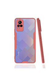 Evi̇mdeyokyok Vi̇vo V21E Kılıf Plati̇n Si̇li̇kon - Pembe