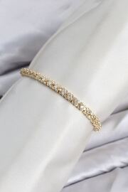 Ru Collecti̇ve Cm Model Zi̇rkon Taşlı Vıp Seri̇ Gold Renk Pi̇ri̇nç Kadın Bi̇lekli̇k Tj-Bb8604