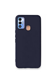 Evi̇mdeyokyok Tecno Spark 7T Kılıf Fi̇rst Si̇li̇kon - Laci̇vert