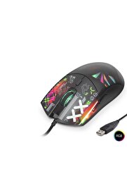 Evi̇mdeyokyok Good Pro G306D Mouse 7200 Dpi̇ Rgb Cyber Desenli̇ - Si̇yah