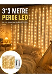 Ethab Giyim 3X3 Metre Perde Led Işık – Parti Ve Bahçe Dekorasyonu Yeni Nesil - Glst5227-4858