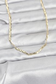 Evi̇mdeyokyok Cm 14K Gold Renk Gemi̇ci̇ Zi̇nci̇r Model 60 Cm Kadın Kolye Tj-Bko10968