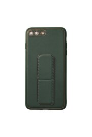 Ethab Ticaret Glb-Stl41414 İphone 7 Plus Kılıf Coco Deri Standlı Kapak - Yeşil